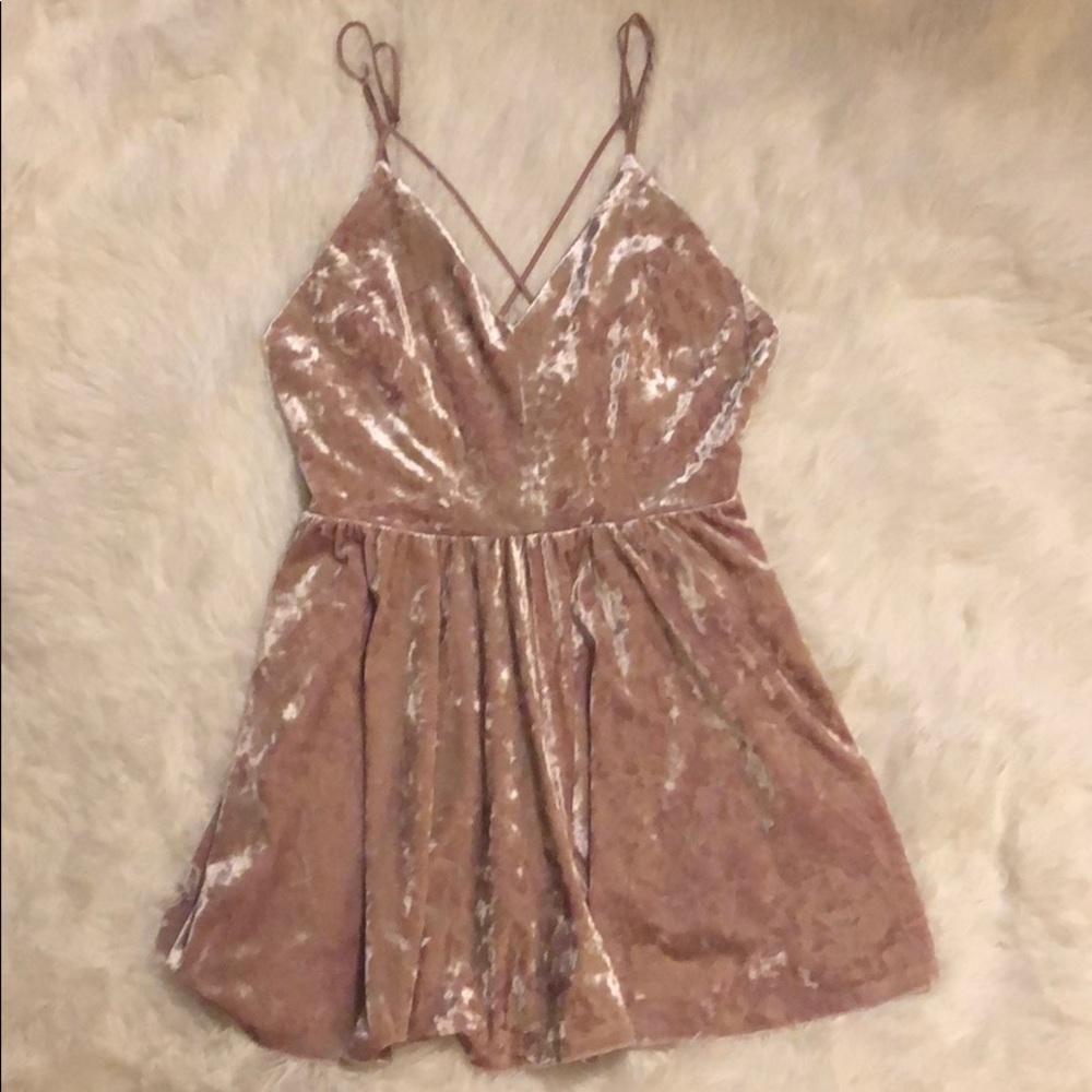 Crushed Velvet Forever 21 Romper